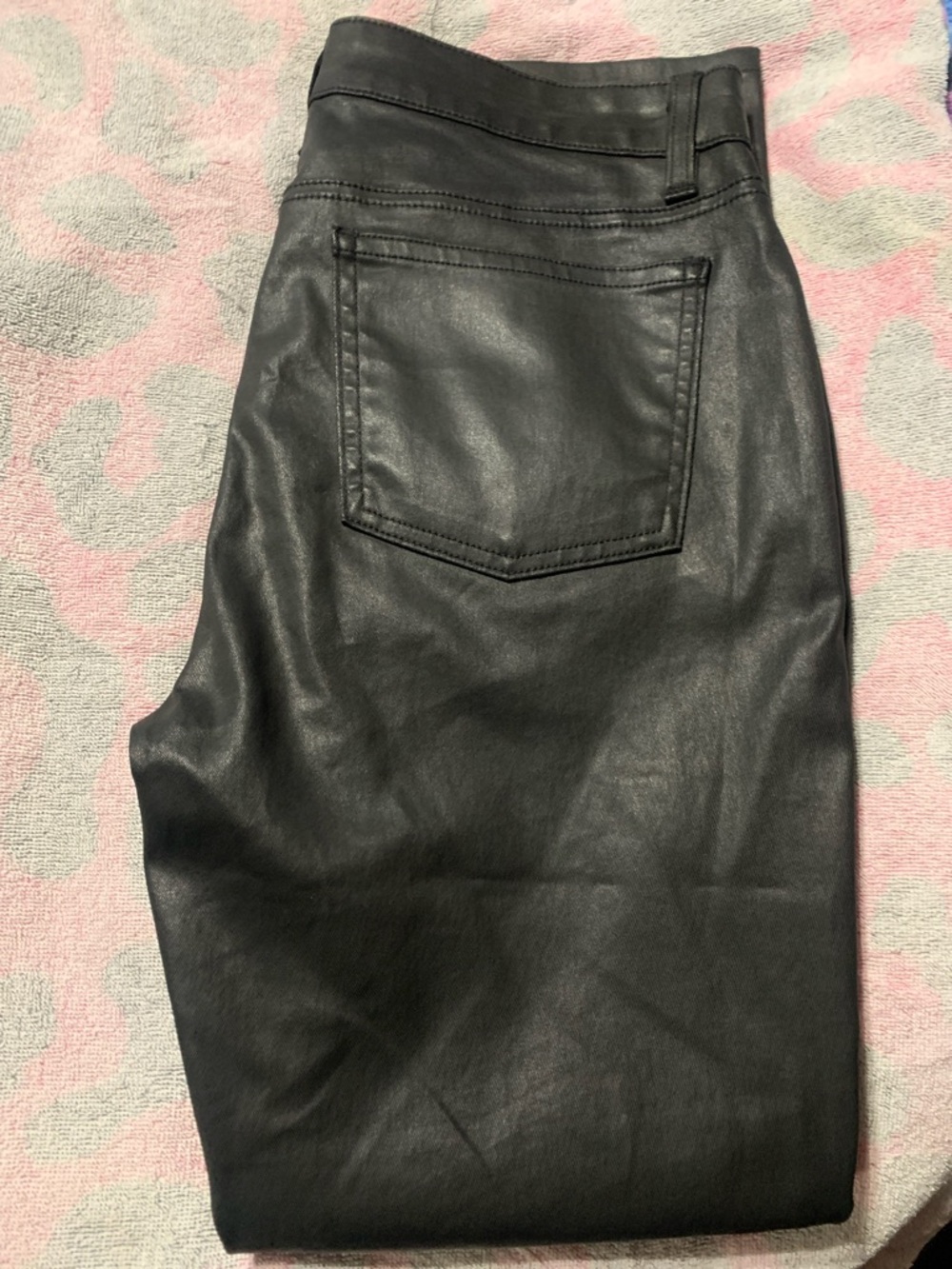 Eileen Fisher Wax Coated Organic Cotton Jeans